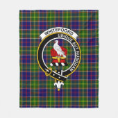 Couverture Polaire Clan Whitefoord Tartan Plaid (Devant)