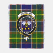 Couverture Polaire Clan Whitelaw Tartan moderne Plaid (Devant)