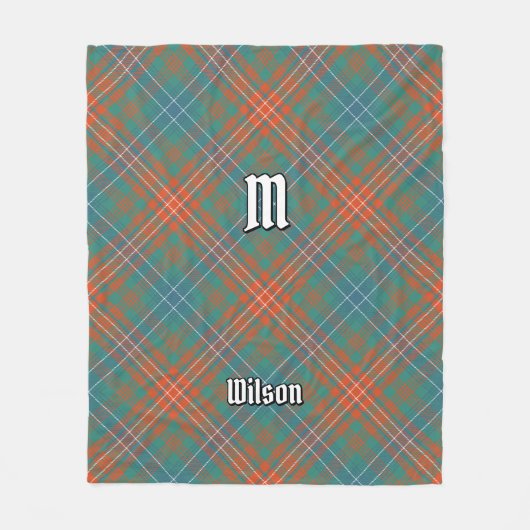 Couverture Polaire Clan Wilson Ancienne Tartan (Devant)