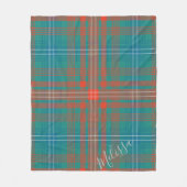 Couverture Polaire Clan Wilson Tartan Plaid Motif personnalisé (Devant)