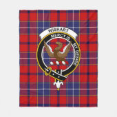 Couverture Polaire Clan Wishart robe Tartan Plaid (Devant)