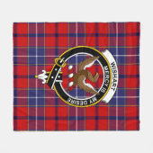 Couverture Polaire Clan Wishart robe Tartan Plaid (Devant (Horizontal))