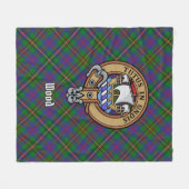 Couverture Polaire Clan Wood Crest sur Tartan (Devant (Horizontal))
