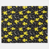 Couverture Polaire Clarinet Chick Clarinets Notes de musique Fleece B (Devant (Horizontal))
