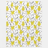 Couverture Polaire Clarinet Chick Clarinets Notes de musique Fleece B (Devant)