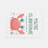 Couverture Polaire Clasome Crabe Blanche (Devant (Horizontal))