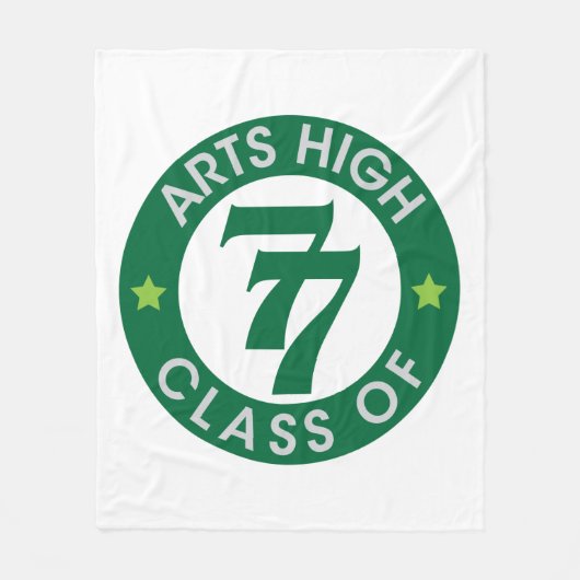 Couverture Polaire Classe Arts High School de 77 Logo (Devant)