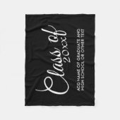 Couverture Polaire Classe avec année personnalisée et lycée (Devant)