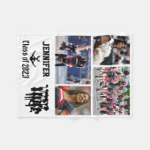 Couverture Polaire Classe Cheerleader de 2023 Photo Nom du collage (Devant (Horizontal))