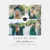 Couverture Polaire Classe de collage photo moderne de diplôme (Devant)