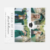 Couverture Polaire Classe de collage photo moderne de diplôme (Devant (Horizontal))