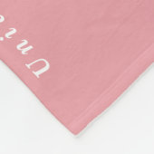 Couverture Polaire classe de script rose moderne grad multi photo de (Coin)