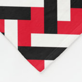 Couverture Polaire Classé et élégant rouge Art Déco Motif Herringbone (Coin)