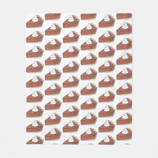 Couverture Polaire Classic Citrouille Pie Slice Thanksgiving Dîner (Devant)