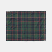 Couverture Polaire Classic Dark Blue Red Green Plaid Pattern (Devant (Horizontal))