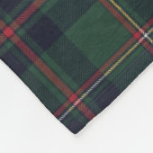 Couverture Polaire Classic Dark Blue Red Green Plaid Pattern (Coin)