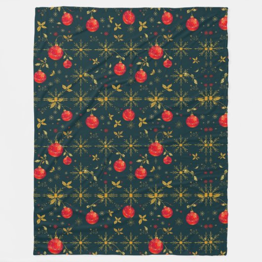 Couverture Polaire Classic Dark Christmas Fleece Throw Blanket (Devant)
