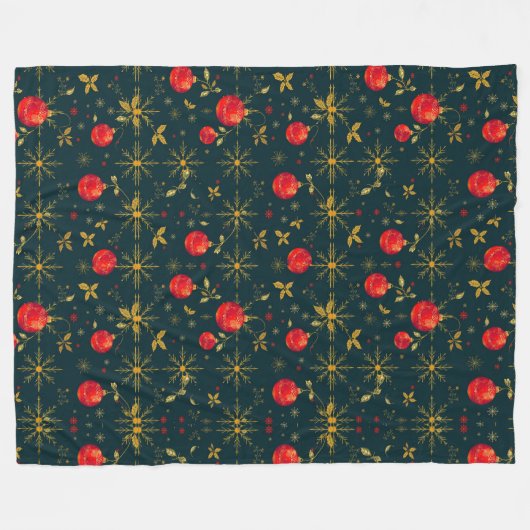 Couverture Polaire Classic Dark Christmas Fleece Throw Blanket (Devant (Horizontal))