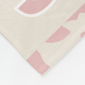 Couverture Polaire Classic Personalized Pink Cow Print (Coin)