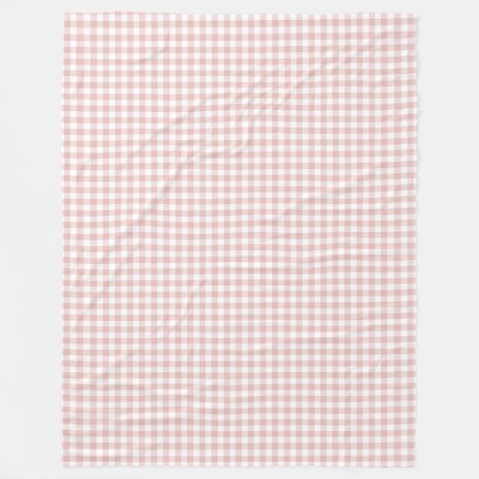 Couverture Polaire Classic Rose Gold Check Throw for Stylish Homes (Devant)