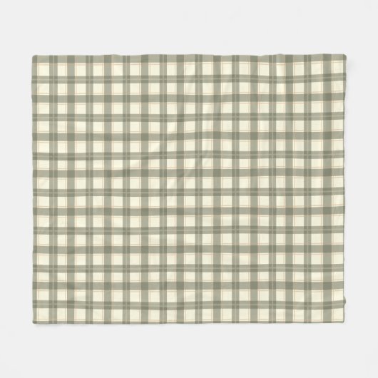 Couverture Polaire Classic Sage Tartan (Devant (Horizontal))