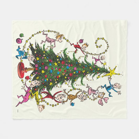 Couverture Polaire Classic The Grinch | Arbre de Noël (Devant (Horizontal))