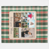 Couverture Polaire Classical Plaid Kids Multiples Photos Monogramme (Devant (Horizontal))