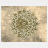 Couverture Polaire Classique Mandala Inde Style 4 (Devant (Horizontal))