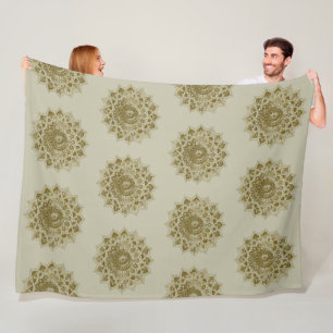 Couverture Polaire Classique Mandala Inde Style 4
