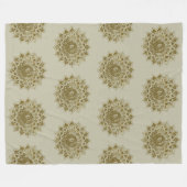 Couverture Polaire Classique Mandala Inde Style 4 (Devant (Horizontal))
