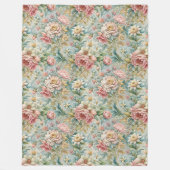 Couverture Polaire Classique Rococo Design botanique complexe (Devant)