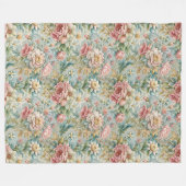 Couverture Polaire Classique Rococo Design botanique complexe (Devant (Horizontal))