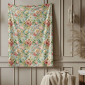 Couverture Polaire Classique Rococo Design botanique complexe