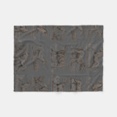 Couverture Polaire Classique Unicorne Antique Mythique Magie Créature (Devant (Horizontal))