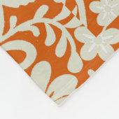 Couverture Polaire Classy Floral Damask Burnt Orange Motif (Coin)