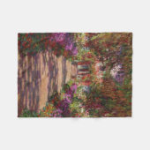 Couverture Polaire Claude Monet | A Pathway à Monet's Garden (Devant (Horizontal))