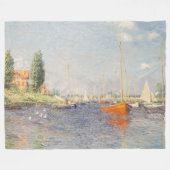 Couverture Polaire Claude Monet. Bateaux rouges, Argenteuil (Devant (Horizontal))