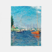 Couverture Polaire Claude Monet - Bateaux rouges, Argenteuil (Devant)