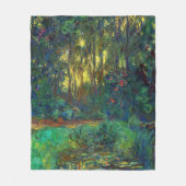 Couverture Polaire Claude Monet - Coin d'un étang avec des Nénuphars (Devant)
