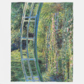 Couverture Polaire Claude Monet - Etang Lily et Pont Japonais (Devant)