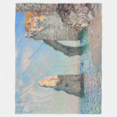 Couverture Polaire Claude Monet - Falaises à Etretat (Devant)