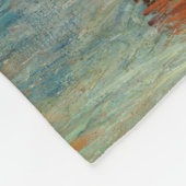 Couverture Polaire Claude Monet - Fleurs d'artichauts de Jérusalem (Coin)