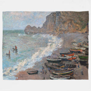 Couverture Polaire Claude Monet - La plage d'Etretat