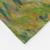 Couverture Polaire Claude Monet - La Promenade, Femme avec un Parasol (Coin)