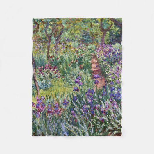 Couverture Polaire Claude Monet - Le jardin de l'artiste à Giverny (Devant)