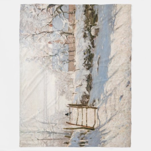 Couverture Polaire Claude Monet - Le Magpie (Devant)