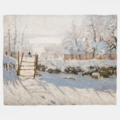 Couverture Polaire Claude Monet - Le Magpie (Devant (Horizontal))