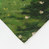 Couverture Polaire Claude Monet - Les femmes dans le jardin (Coin)