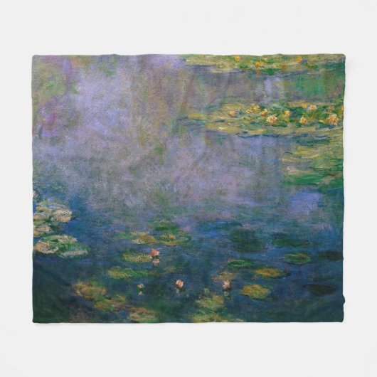 Couverture Polaire Claude Monet - Lys d'eau (Devant (Horizontal))