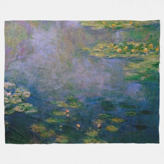 Couverture Polaire Claude Monet - Lys d'eau (Devant (Horizontal))